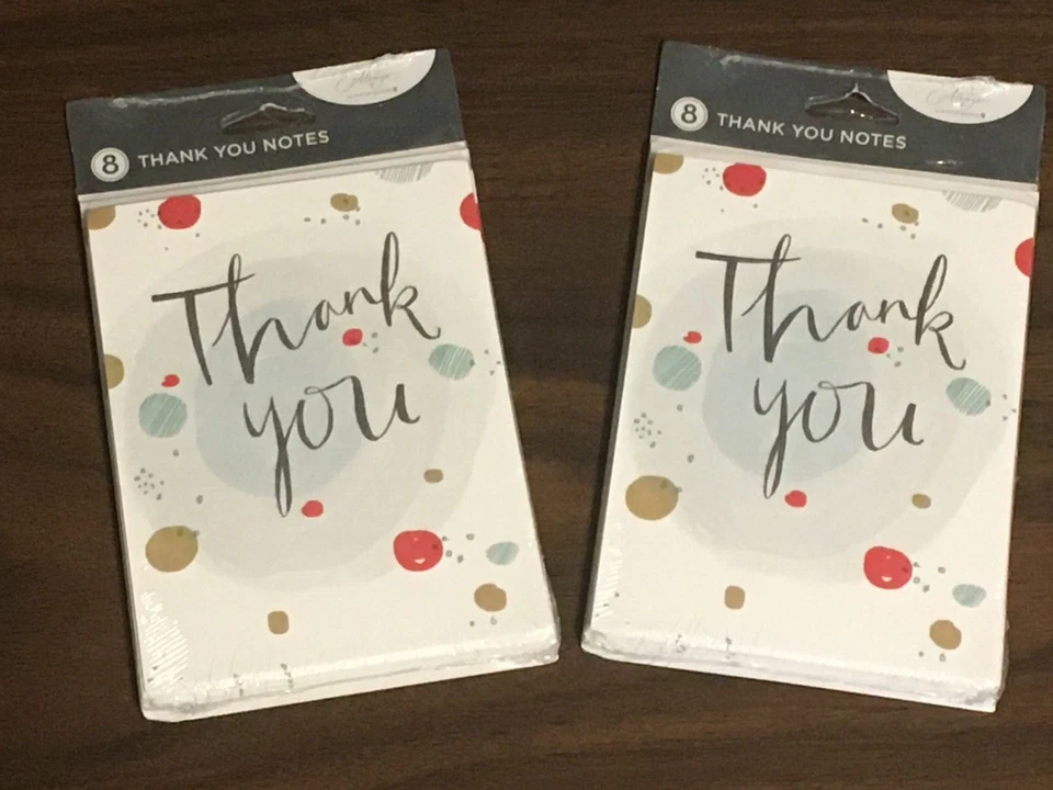 Thank You Cards American Greetings BLANK INSIDE 16 Pack + Envelopes 4" x 5-1/4" - Image 1 of 1