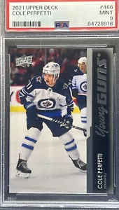 2021-22 Upper Deck Series 2 ** COLE PERFETTI #466 ** ๐ PSA 9 ๐ - Picture 1 of 3