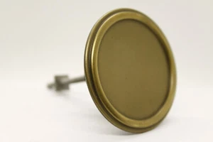 Manija de muebles pomo latón oro bronce redondo claro Ø 60 mm original años 50 antiguo - Imagen 1 de 10