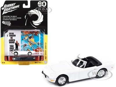 1967 TOYOTA 2000 GT 007 JAMES BOND W/ TIN DISPLAY 1/64 JOHNNY LIGHTNING JLSP305 - Image 1 of 2