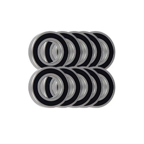 Pack of 10 6001 2RS 60012RS Rubber Sealed WM1/MSB Brand Bearing 12x28x8mm - Image 1 of 1