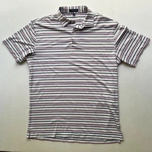 Camisa Polo Peter Millar Crown Artesanal Para Hombre M Performance Golf Rayas LEER - Imagen 1 de 4
