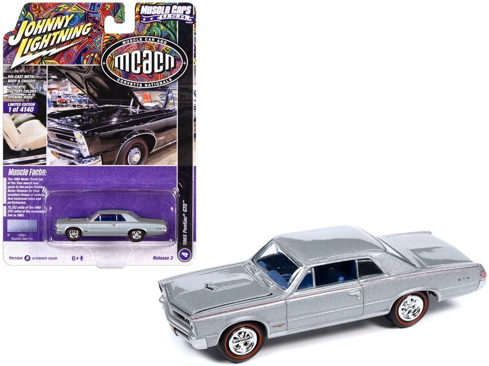 Johnny Lightning JLMC031-JLSP290B 1965 Pontiac GTO 1/64 Diecast Model Car