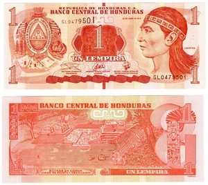 2019 Honduras 1 Honduran Lempira Banknote P96 UNC - Picture 1 of 1