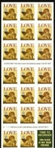 US, Scott # 2949a Charub Love (32¢) Stamps Pane of 20 Imperf MNH Perfect!!! - Picture 1 of 1