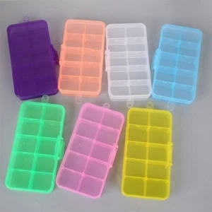 Storage Box Hard Plastic Adjustable Compartment Slot Plastic Craft Organizer - Picture 1 of 22