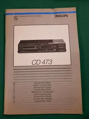 PHILIPS CD-473 MANUALE USO DIVERSE LINGUE  - Immagine 1 di 3