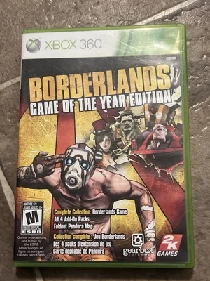Borderlands: Game of the Year Edition (Xbox 360, 2010) CIB WITH BOTH DISCS - Image 1 of 4