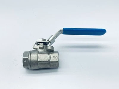 DURAVALVE 20500A STAINLESS STEEL BALL VALVE 1/4"-NTP 316SS 2000WOG CF8M D250 - Image 1 of 4
