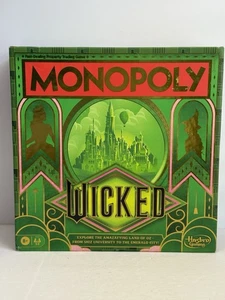 2024 Hasbro Monopoly Board Game Wicked Edition Brand New - Picture 1 of 4