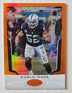 2017 Panini Certified - Khalil Mack #38 Mirror Orange /299 - Picture 1 of 8