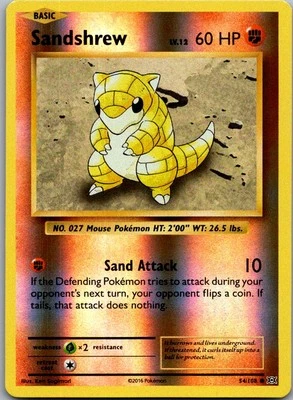 Pokemon Sandan 54/108 Evolution Englisch Reverse Holo 2016 - Bild 1 von 2