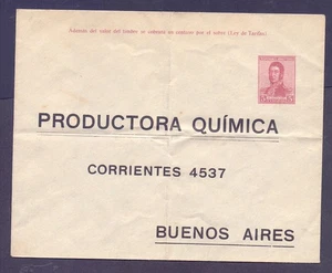 Argentina P.l stationary SOB 67 with print publicity "Productora Quimica." news - Picture 1 of 2