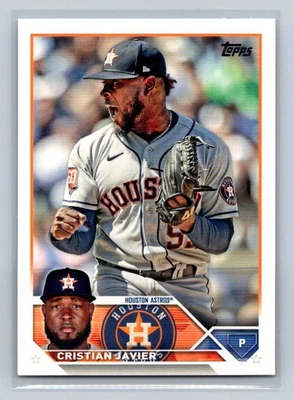 2023 Topps #55 Cristian Javier Houston Astros - Image 1 of 2