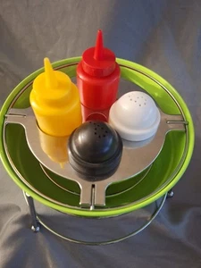 Retro Style Condiment Caddy For Cookouts, Tailgating - Picture 1 of 6