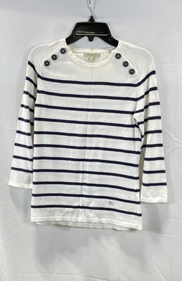 Burberry Mujer Blanco Rayas Manga Larga Talla XS Foto 1 de 4