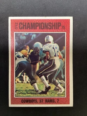 1976 Topps Football NFC Championship Roger Staubach #331 - Dallas Cowboys - Image 1 of 4