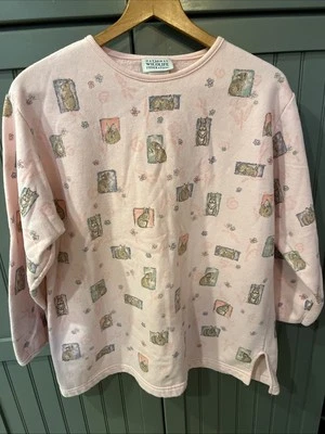 Sudadera vintage 1988 Federación Nacional de Vida Silvestre Conejo Conejo Rosa L Años 80 Foto 1 de 4