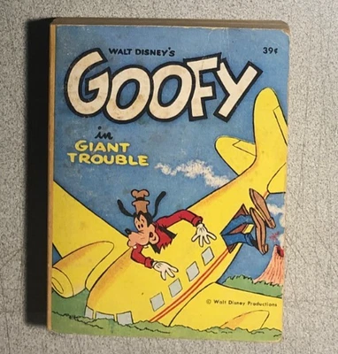 GOOFY in Giant Trouble (1968) Whitman Big Little Book SC Foto 1 de 3