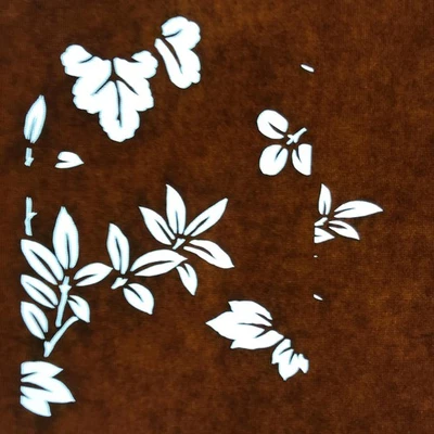 Antique Japanese Katagami Paper Kimono Stencil Katazome Leaf Plant Design C978 - Image 1 of 4