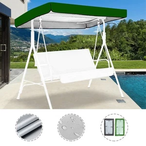 Outdoor Swing Chair Canopy Replacement Patio Swing Chair Top Cover WaterproofTop - Picture 1 of 12