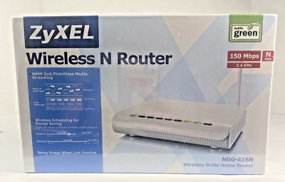 ZyXEL NBG416N 150 Mbps 4-Port 10/100 Wireless N Router - Image 1 of 4