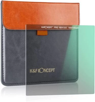 K&F Concept 100x100mm Square ND4 Filter Neutral Density Filter for Camera Lens - Image 1 of 4