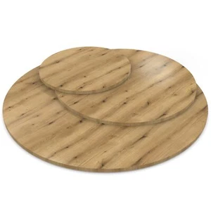 Tischplatte rund Eiche Evoke Coast Holz Platte Dekor Spanplatte Esstisch - Bild 1 von 5