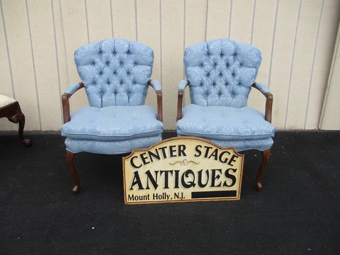 64167  Pair Mahogany Bergere Armchair Chair s Cover