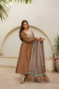 Anarkali Suit with Dupatta Set Indian Women Wear ANARKALI Designer Party SUIT - Picture 1 of 5