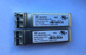 Qlogic 16G 850NM Fibre Channel SFP+ Transceiver Module FTLF8529P4BCV-QL 16GB - Picture 1 of 1