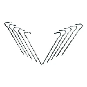 10 clavijas de metal de acero galvanizado de alta resistencia para tienda de campaña porta toldos - Imagen 1 de 1