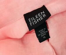 Eileen Fisher ~ Classic LS Handkerchief Linen  Shirt ~ Pink~ Size XL NEW