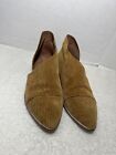 Free People Royale D?Orsay Tan Brown Textured Pointed Flats Womens Sz 38 Us 7.5