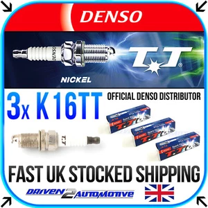 3x DENSO K16TT NICKEL TT Zundkerze FOR DAIHATSU SIRION 1.0i 4WD 09.00-01.05 - Picture 1 of 6
