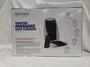 Belmint Back and Neck Massager Shiatsu Massage Chair Seat Cushion with Heat - Picture 1 of 2