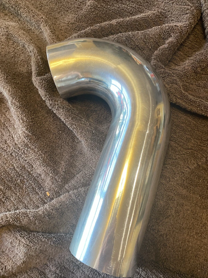 3" O.D.  Tube Aluminum, 120 Degree Bend Elbow, 6" Leg, Air Intake 94963 - Image 1 of 4
