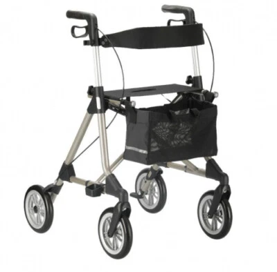 MARKENLOS Russka Rollator Elan Plus Sitzhöhe 60 cm Gehhilfe Alltagshilfe faltbar
