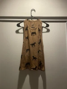 Camiseta sin mangas Chaser mediana caballos marrón tostado nueva sin etiquetas - Imagen 1 de 5