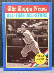 2025 Topps Heritage #349 Mickey Mantle BORDO BLU New York Yankees - Foto 1 di 2