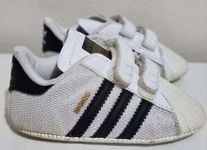 Adidas Originals Infants & Toddlers Superstar Crib Shoes White & Gold Sz 4K