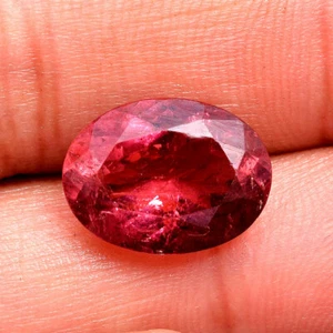 Turmalina natural de 6,04 quilates excelente piedra preciosa sin tratar corte ovalado certificado IIGJ - Imagen 1 de 14