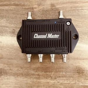 Channel Master TV Antenna Amplifier Signal Booster 4 TV Outputs CM3424 *Device* - Picture 1 of 3