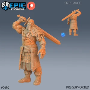 Half Frost Giant A | Epic Miniatures | RPG Wargaming 3D Printed Miniature - Picture 1 of 1