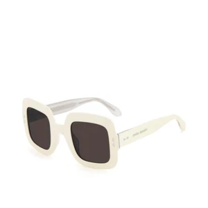 ISABEL MARANT IM 0074/G/S SZJ OCCHIALI SOLE SQUADRATI BIANCHI LENTE GRIGIA - Picture 1 of 3