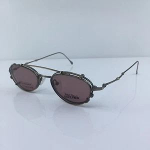 New Vintage Jean Paul Gaultier Eyeglasses JPG 55-0018 C. Gold with Sun Clip 48mm - Picture 1 of 12