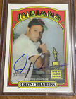 Chris Chambliss 2021 Topps Heritage High Number Real One Autogragh Indians