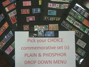 PICK YOUR CHOICE Use Drop Menu!! COMMEMORATIVE 1924-1970 PLAIN + PHOS + Yearset - Picture 1 of 1