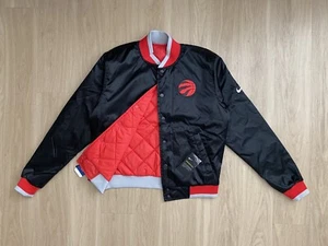 Neu mit Etikett Nike Toronto Raptors Jacke Medium wendbar Satin locker Bomber schwarz rot - Bild 1 von 17