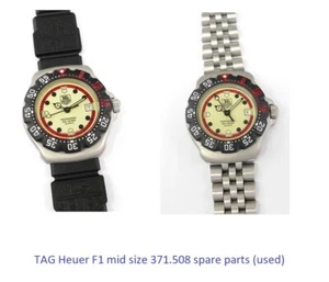 TAG Heuer F1 mid size 371.508 parts spares dial strap case hands movement crown - Picture 1 of 57
